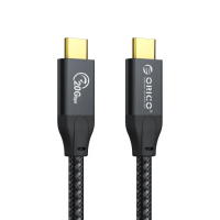 【ORICO】USB 3.2 Type-C to Type-C 超高速傳輸充電線100cm(CM32-10-BK-BP)