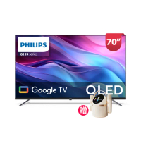 【Philips 飛利浦】70型4K QLED Google TV 智慧顯示器(70PQT8159)