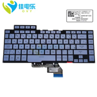 Czech CS RGB Backlit Keyboard For Asus ROG Zephyrus GX502CV GX502LWS Strix Scar G GM502 Light Blue Keyboards New 0KNR0-461FCS00