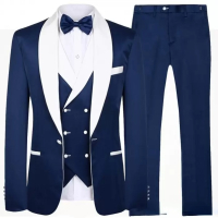 Tailor Made Royal Blue lelaki Suit 2021 Groom Tuxedos Peak Lapel lelaki terbaik Suit Suit perkahwinan lelaki (jaket seluar jaket)