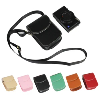 New PU Leather Camera Case Bag For Sony ZV1 RX100 VII HX90 RX100M2 RX100M3 M4 RX100 VI RX100 VII RX100 VI  WX500