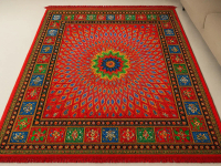Karpet Lantai Mandala Jumbo 205x240 cm β Ostrich Motif Elegan Premium