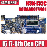 SAMXINNO HSN-I32C Laptop Motherboard For HP Elite Dragonfly 6050A3074401 Notebook Mainboard With i5 i7 8th Gen CPU 8GB 16GB RAM