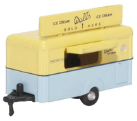 Mini 現貨 Oxford NTRAIL004 1:148 拖車冰淇淋攤.黃+淺藍
