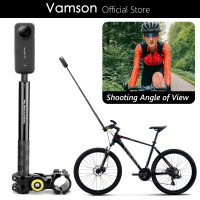 Vamson for Insta 360 x3 One X2 Motorcycle Bicycle Bike Handlebar Mount Invisible Monopod Accessories for Insta360 GoPro Camera