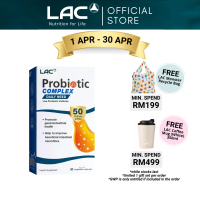 [Exp Aug 2027] LAC Probiotic Complex 50 Billion CFUs (30 Vegetable Capsules) 01404800