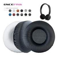Oncepink Replacement Ear Pads for Jabra Evolve 20 30 40 64 Headphone Cushion Protein Leather Earmuffs Headbeam