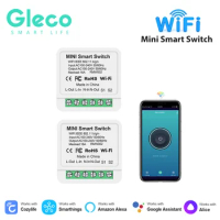 Gleco 16A Wifi Switch Mini Smart 2-Way DIY Switches Circuit Breaker Smart Home Voice Support Alexa Google Home Alice SmartThings