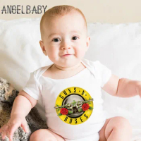 Infant Bodysuits Rock Band Gun N Roses Fashion Newborn Baby Romper Summer Jumpsuit Outfits Onesie Toddler Boys Girls Clothes