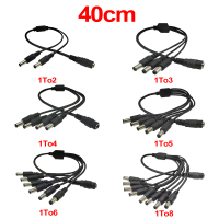 [LOD NJVY 539] 5.5mm 2.1mm 1 To 2/3/4/5/6/8 Way DC Power Splitter Cable 5V 12V Adapter Connector Cor