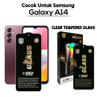Anti Static ESD untuk Samsung Galaxy A14  Antigores Full Cover Tebal dan Kuat Tempered Glass Full La