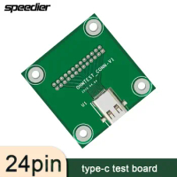 USB3.1 Type-C Test Board 24pin All Connected with Shell Pin