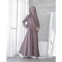 Anjum Syar’I By Arsy Hijab Set Syari Cadar French Khimar Fk Umroh Haji Series Antiuv Cantik Simple M