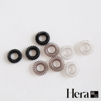 【HERA 赫拉】韓系茶色無痕耐用電話線髮圈 H112020207(9入組 髮飾 髮圈)
