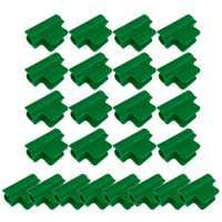 24Pcs Lamination Clip Greenhouse Film Fixing Accessories Buckle with Tail Clip Greenhouse Glass Fiber Tube Greenhouse Clip 16mm