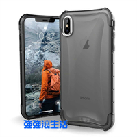 強強滾-UAG【iPhone Xs Max 6.5吋】晶透系列-耐衝擊保護殼-透黑 透明黑