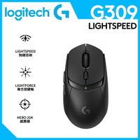 【Logitech 羅技】G309 LightSpeed 無線遊戲滑鼠 黑色【三井3C】