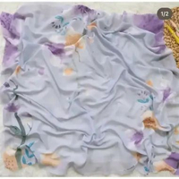 Hijab Nayla Voal Printed Ocean