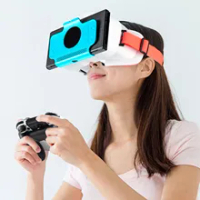 3D Glasses VR Glasses For Switch OLED Virtual Reality Movies For Switch Game Headset Adjustable Big Lens VR Glasses