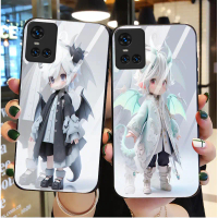 sarung telefon untuk VIVO V23E 5G / V23E, kaca TPU, lembut, Sarung