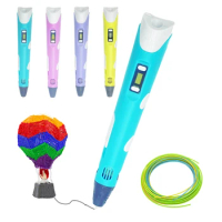 3D Pen For Children Kids Diy Printing LED Pencils Printer Draw Gel Arts Crafts Toys for Cute Novelty Gift Professional Painting