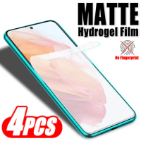 4PCS Matte Hydrogel Film For Samsung Galaxy S21 FE Plus Ultra 5G Sansumg Galaxi S 21 21Ultra 21Plus Screen Protector Protection