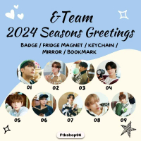 [READYSTOCK] Kpop &Team 2024 Seasons Greetings Hd Round Badge/Bookmark/Keychain/Mirror/Fridge Magnet