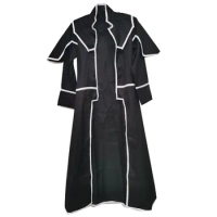 2022 Anime Yu-Gi-Oh! GX Zane Truesdale Kaiser Ryo Marufuji Only Black Coat Cosplay Costume Only Overcoat