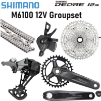 Shimano Deore 12V Complete Kit M6100 MTB 12 Speed Relationship Gear Shifter 12S Derailleur Groupset HG MS K7 Bicycle Cassette