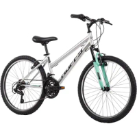 Huffy Stone Mountain Hardtail Mountain Bike, 24", 21 Speed Shimano Twist Shifting, Front or Dual Suspension, Comfort Saddle