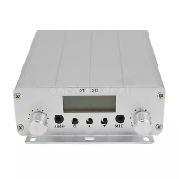 15W FM Transmitter Stereo PLL FM Radio Station TNC/BNC Interface ST-15B