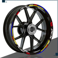 Reflective Motorcycle Accessories Wheel tire modification Sticker Hub Decals Rim Stripe Tape For Honda PCX150