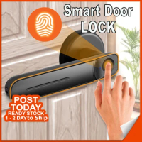 Fingerprint Smart Door Lock Security Electronic Door Lock fingerprint door lock thumprint lock Zinc Alloy 30fingerprints storage