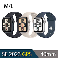 2023 Apple Watch SE 40mm 鋁金屬錶殼配運動錶帶(GPS)-M/L