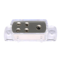 1x kabel kuasa/ground 4AWG menjadi 4x kabel 8AWG (pemisah dan pengagih)