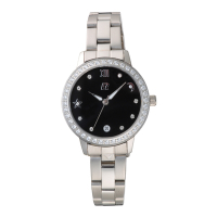 RAINBOW TIME 星月相伴時尚腕錶-銀X黑-RT015SL-25688-31mm