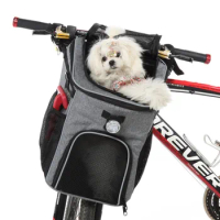 Pets Cat Seat Bike Carrier Removable Bicycle Handlebar Basket Folding Small Pet Cat Dog Carrier Cycling Bag Carrier