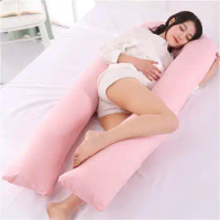 125x65CM Pregnant Women Pillowcase Pure Removable U Shape Side Sleeping Bedding Maternity Cushion Cover Home Textile Pillowcases
