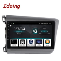 Idoing9"Car Android Radio Video Multimedia Stereo Player For Honda Civic 9 FB FK FD 2011-2015 GPS Navigation Glonass Head Unit