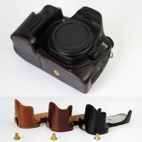 Leather Protect Half Case Grip for canon Eos 80D 70D Camera