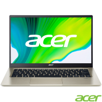 Acer 宏碁 Swift1 SF114-34-C2QF 14吋輕薄筆電(N5100/8G/512G/Win 11/金)