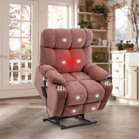 Motor Power Lift Recliner Chair for Elderly Infinite Position Lay Flat 180° Recliner with Heat Massage,Comfortable For Use