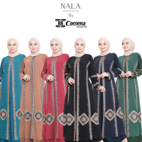 Abaya Fitri NR-01 Abaya Turkey / Jersey Mix Cerutty // Gamis Pesta Hitam bordir ceruty