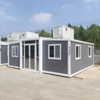 Folding Expandable House Prefabricated 20-40 Foot Container with 3 Bedroom Home Plans 40ft Expandable Container House