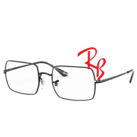 【RayBan 雷朋】RECTANGLE 金屬方框光學眼鏡 RB1969V 2509 黑 54mm 公司貨
