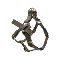 Gucci 古馳 帆布寵物細版項圈-XS(692965-烏木)