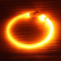 狗狗發光狗頸圈寵物夜光遛狗燈狗圈頸圈夜間發亮充電
