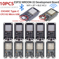 ESP-WROOM-32 ESP32-S CP2102 CH340C Development Board ESP32 Bluetooth Wifi ESP32 Nodemcu Bluetooth Module ESP 32 30P ESP32 Type C