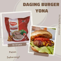DAGING BURGER YONA - BURGER BEEF 10 PCS/PACK.