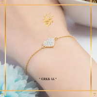 GELANG EMAS RANTAI LOVE PERMATA TERBARU EMAS ASLI KADAR 6K (300) KODE GRKK 44 SUNNIES GALLERY